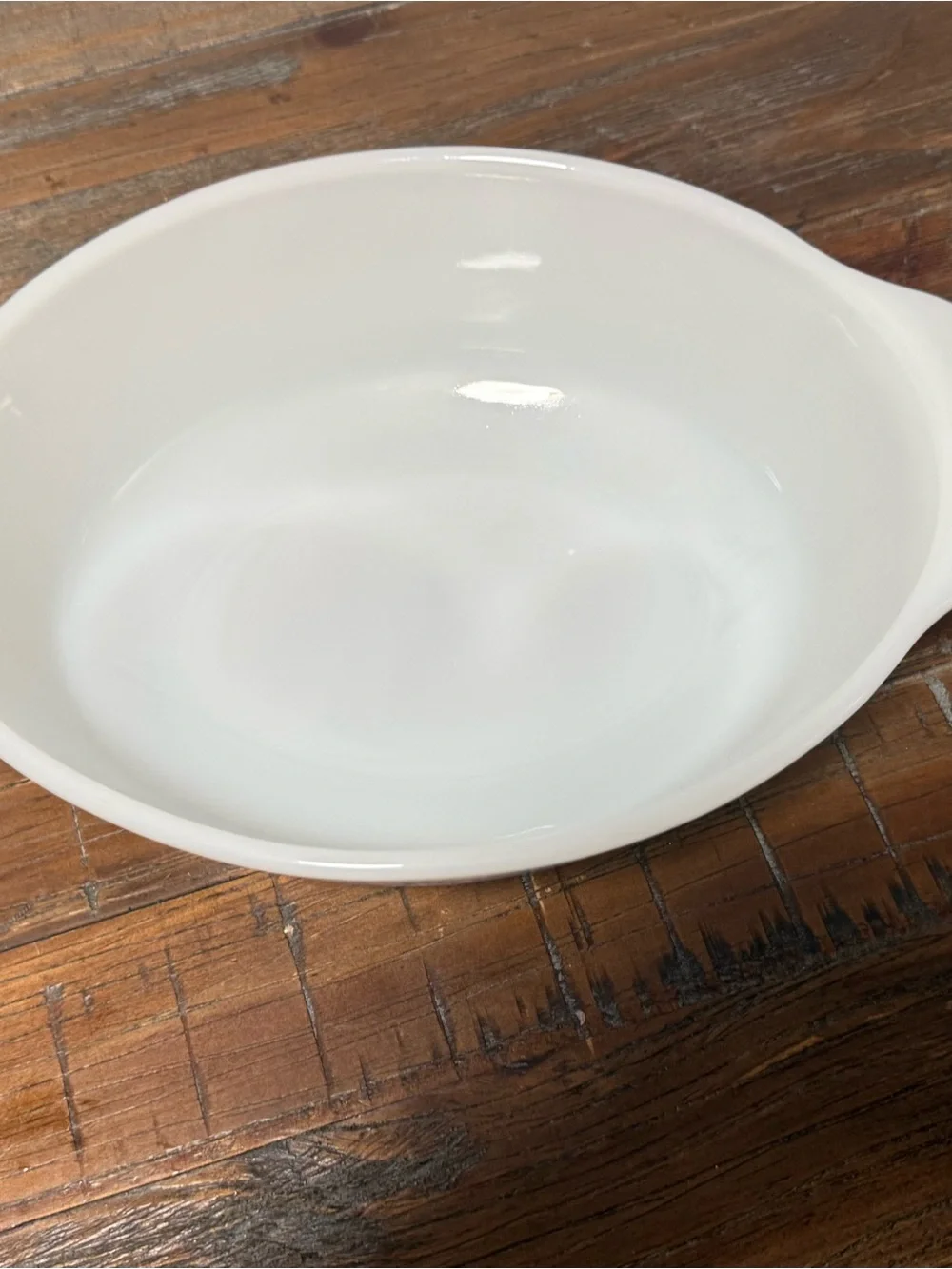 Fire King number 433 1 1/2 qt  floral baking dish